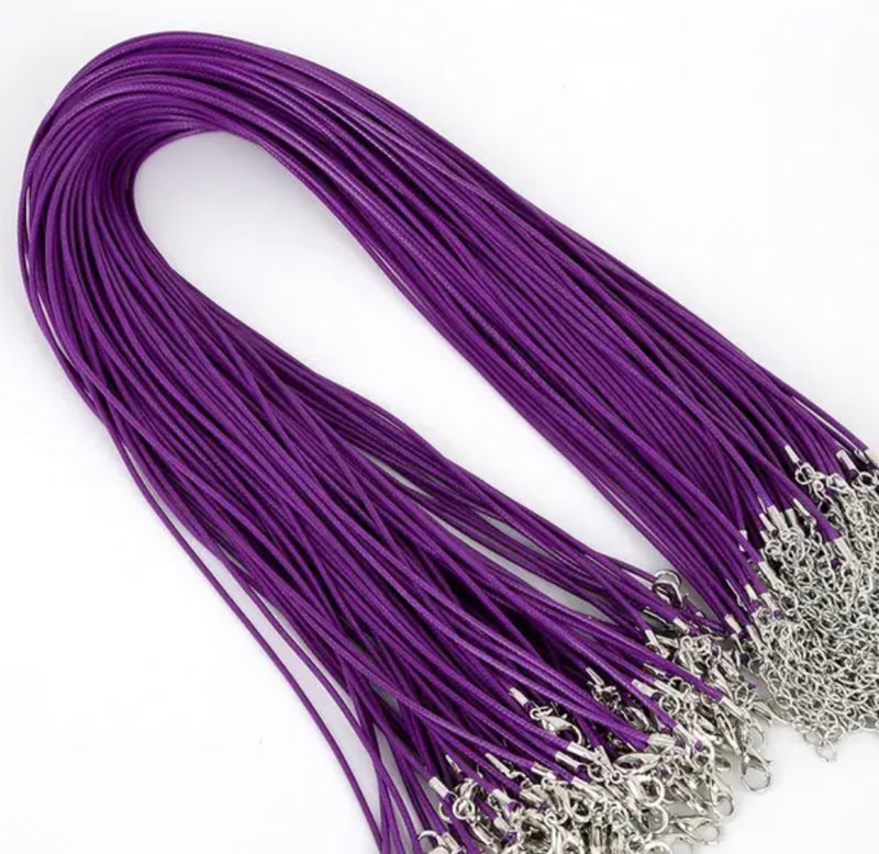 "1.5mm Versatile Charmer: Handcrafted Adjustable Leather Braided Rope Necklaces for Charms and Pendants" (1pc)