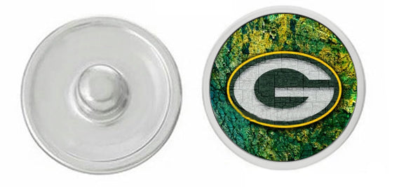 "Proudly Green and Gold: Green Bay Packers Snap Buttons Collection"- 18MM/20MM