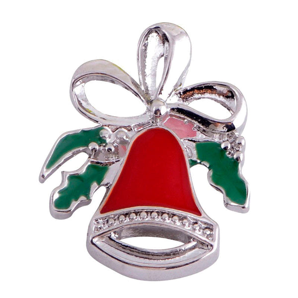 "Merry Mistletoe Melodies: Festive Bell Snap Button for Holiday Enchantment" 18MM Button