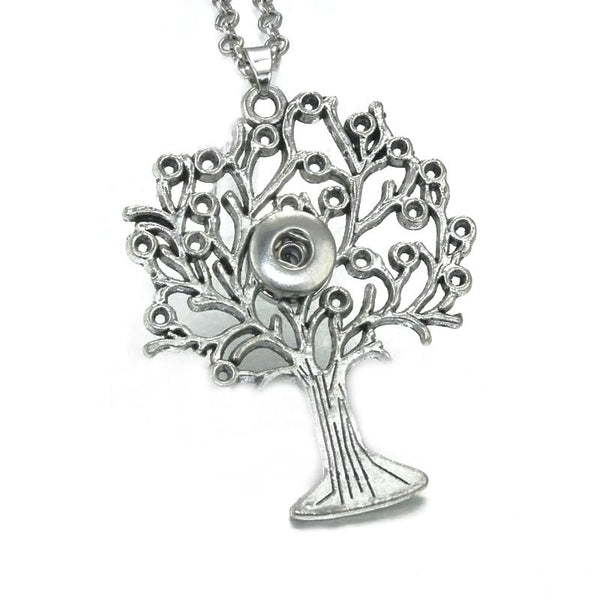 TREE Of LIFE Snap Button Necklace 18MM