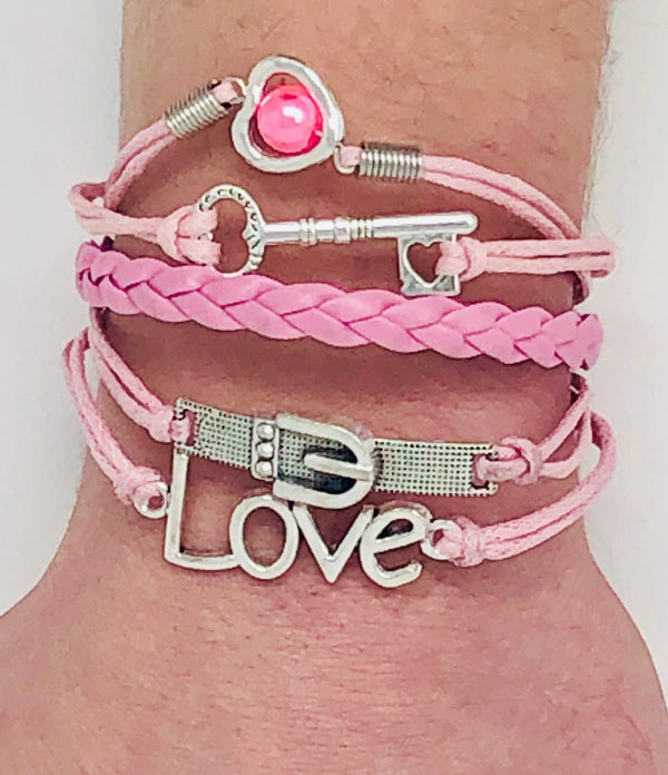 Light Pink Multi Layer Bracelet