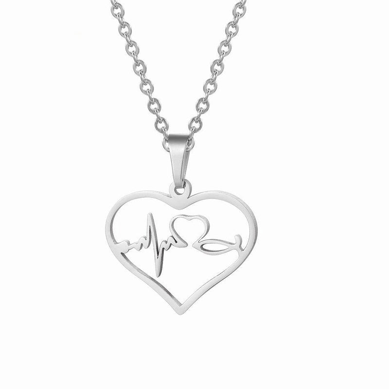 Heartbeat Christian Necklace/Earring set