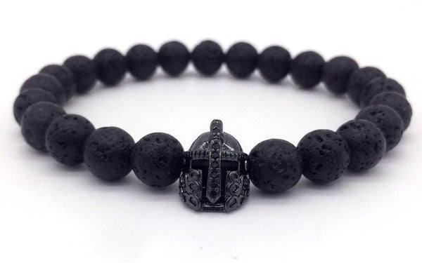 "Warrior's Helm Aromatherapy Lava Bracelet - Empowerment and Serenity Combined"(1pc)