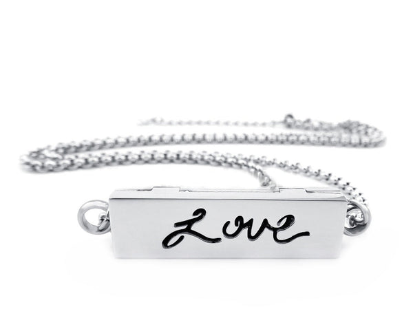 "LOVE" Aromatherapy Essential Oil Diffuser Locket Necklace