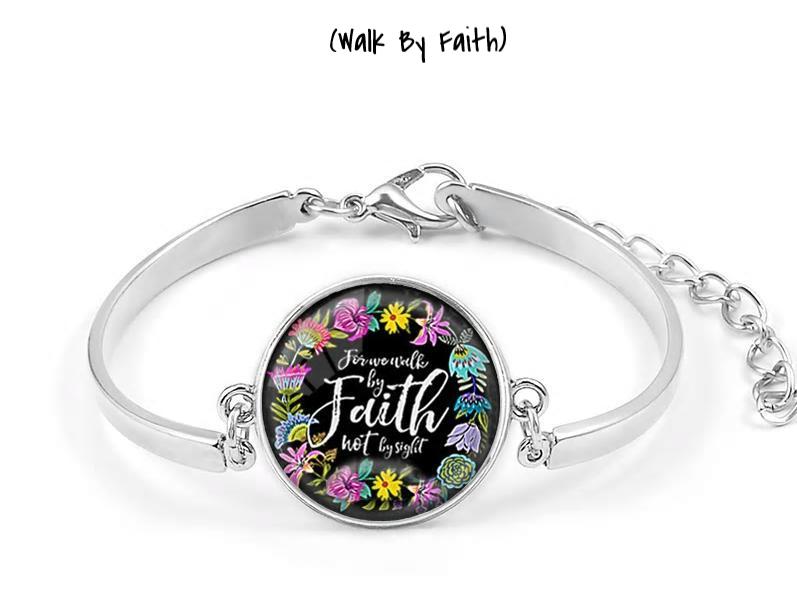 "Inspirational Scripture Bracelets - Embrace the Power of Faith"(1pc)