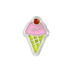 Ice Cream Cone Floating Locket Charm (Floating Locket Sold Separately)  (1pc)