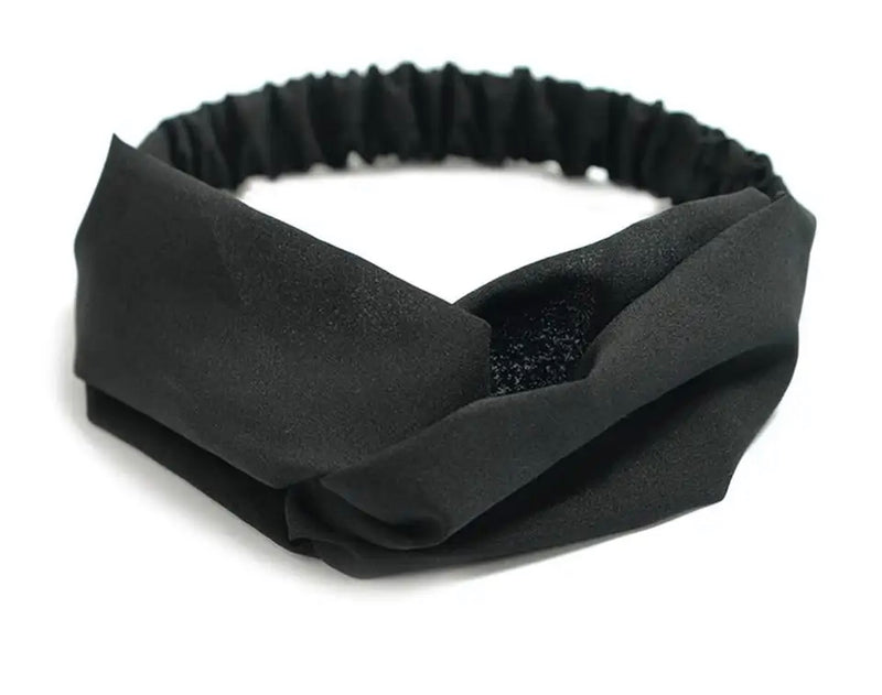 "Chic Twist Turban: Elastic Hair Hoop Band with Bows - Stylish Headwear and Headwrap for Women and Girls"