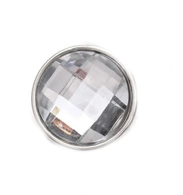 "Dazzling Gems: Diamond-Like Round Snap Buttons - Available in Multiple Colors (12mm and 18mm)"