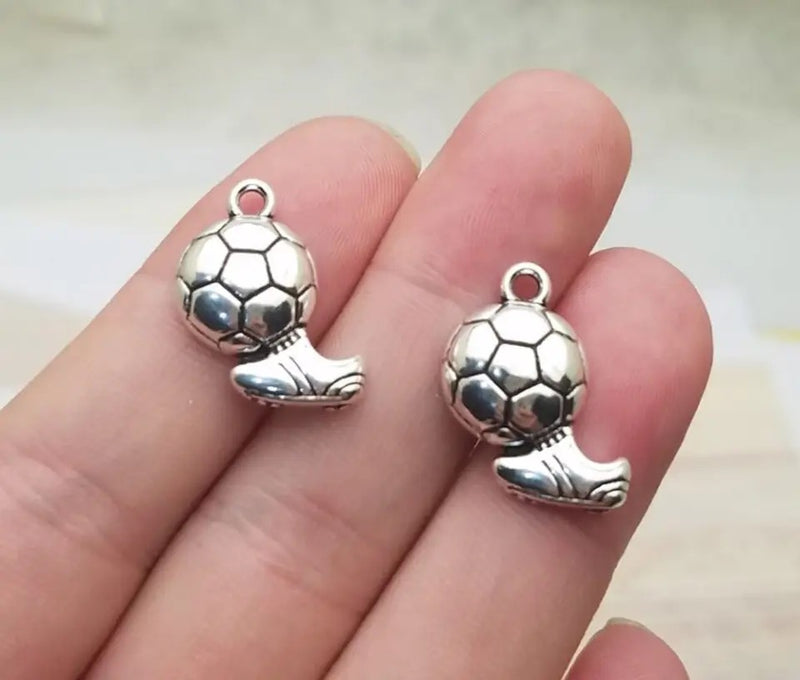 "Soccer Ball and Cleats Charm - Embrace the Spirit of the Beautiful Game" Single Charm Included"