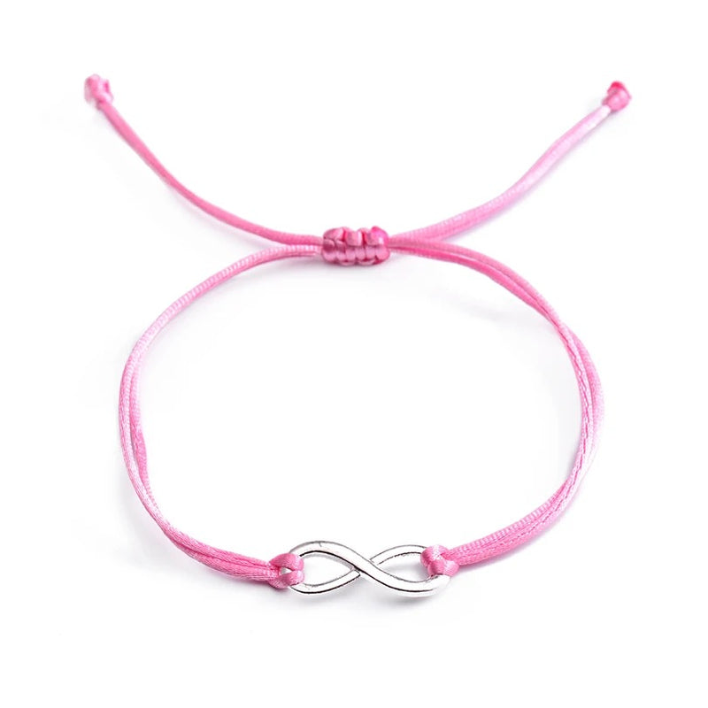 "Infinite Grace: Adjustable Infinity Rope Charm Bracelet for Women"
