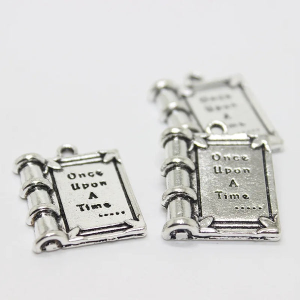 Once Upon a Time Book Charm/Pendant: A Tale of Imagination and Inspiration (1pc)