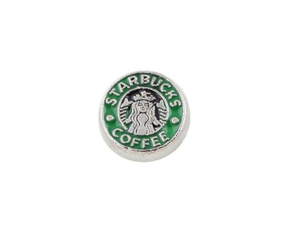 "Starbucks Coffee Lover Floating Locket Charm - Embrace the Aroma"(1pc)