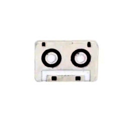 "Retro Cassette Tape Floating Locket Charm"(1pc)