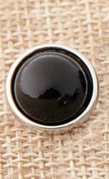 "Colorful Snap Elegance: Fashion Round 12MM Snap Button in Black and Purple"-12mm