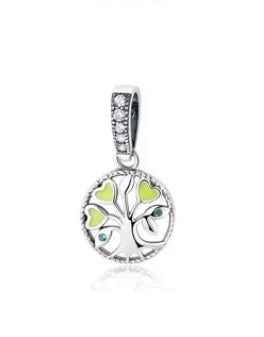 Sterling Silver Heart Tree Pendant: A Symbol of Love and Nature (1pc)