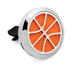 "Basketball Stainless Steel Essential Oil Car Diffuser - Dribble Your Way to Aromatherapy Bliss"(1pc)