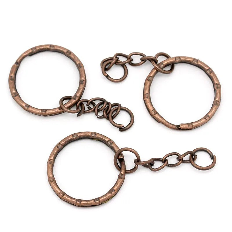 v.1 "DIY Keychain Kit - Create Your Own Unique Keychain in Copper or Antique Bronze" (1pc)