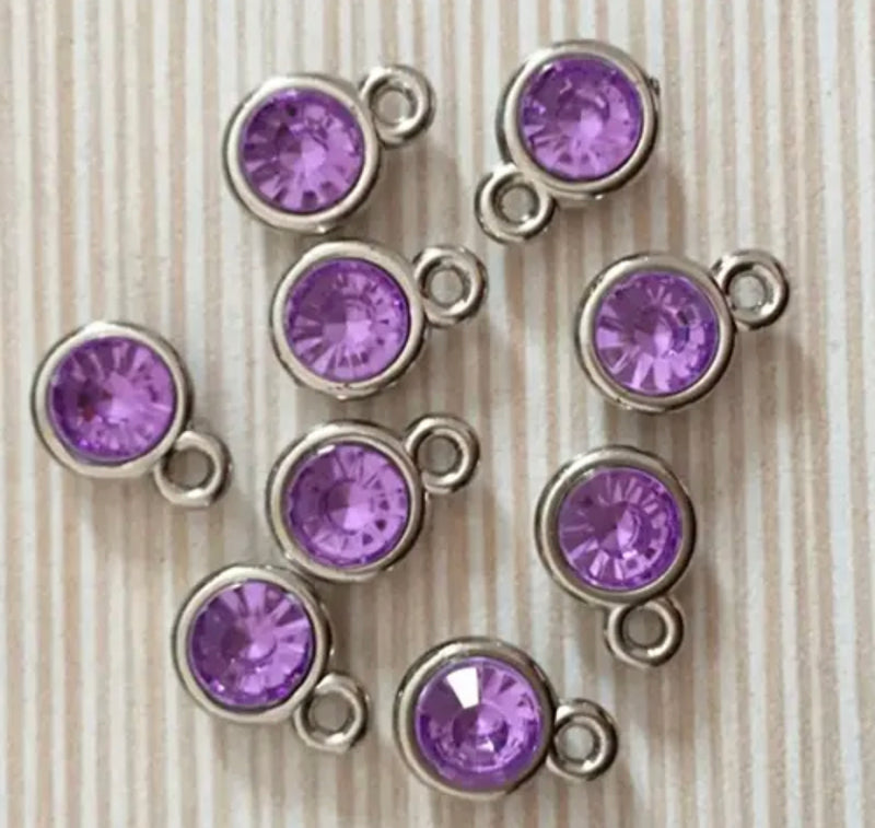 "Glimmering Birthstone Gem Charm - Celebrate Your Unique Birth Month" Single Charm Included"
