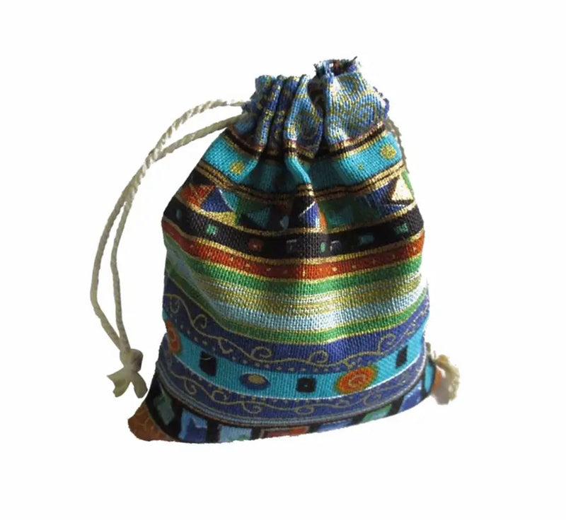 Tribal Drawstring Jewelry Gift Bags - Exquisite Packaging with Cultural Elegance (1pc)