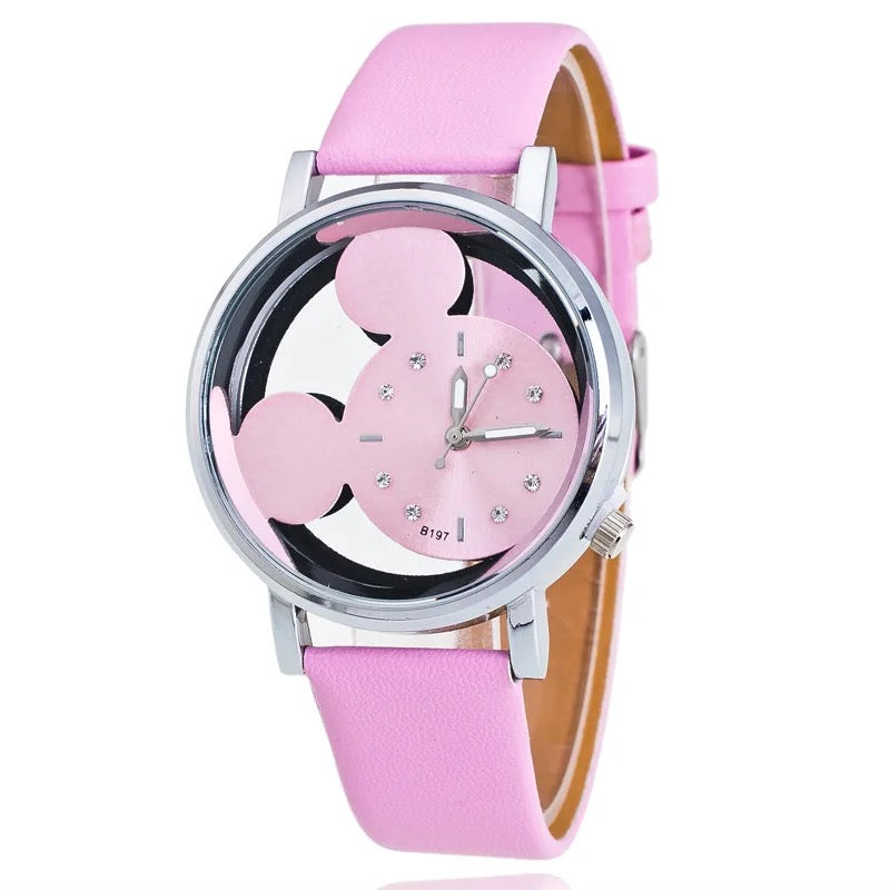 “Enchanting Cartoon-inspired Women's Quartz Watch: A Magical Timepiece Adorned with Crystals, Perfect for Gift-Giving!”(More Colors)
