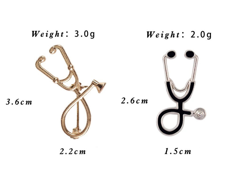 Stethoscope Lapel Pin, Brooch, Medical Gift, RN, DR. Vet Tech, Veterinarian