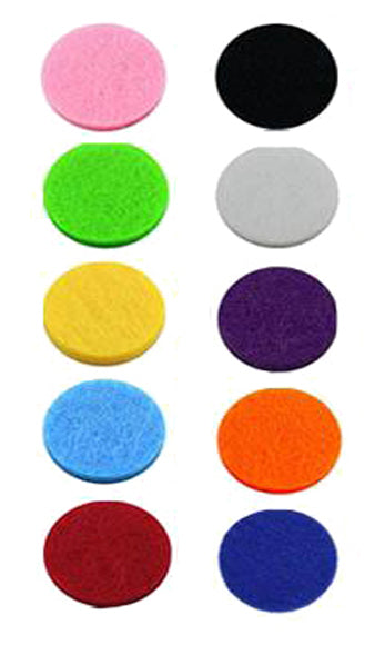 Felt Refills Pads for 25mm & 30mm Diffuser Lockets, Aromatherapy Oil Locket Pads, 23mm Essential Oil Locket Pads, Fit 25mm & 30mm Stainless Steel Locket