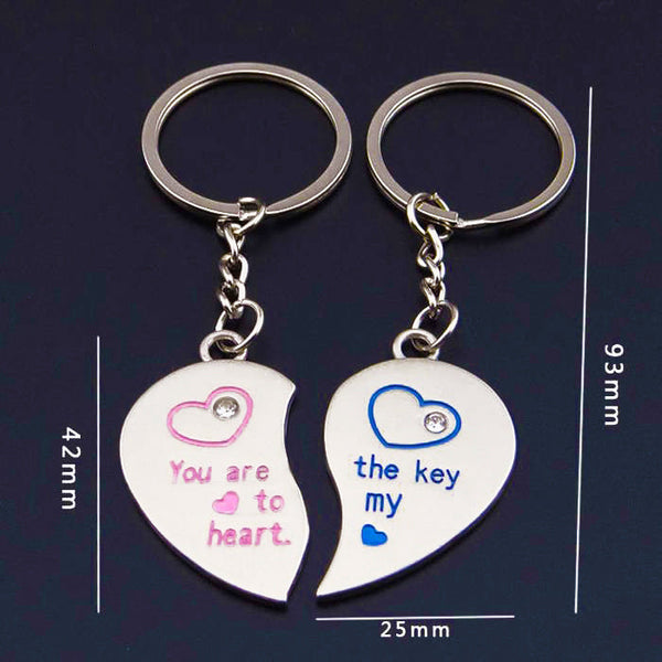 "You Are The Key To My Heart" Double Keychain