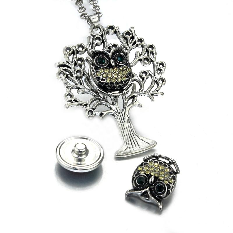 TREE Of LIFE Snap Button Necklace 18MM