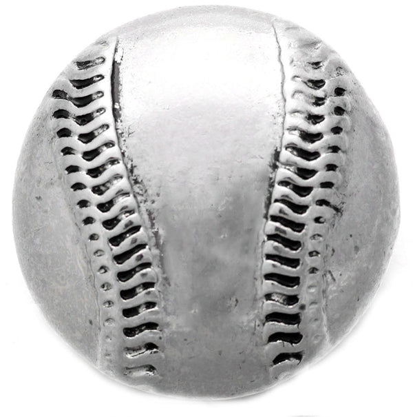 "Classic Baseball Snap Button - 18mm Size"(1pc)