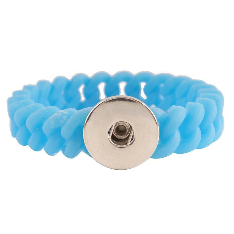 Silicone Snap Jewelry Braided Rope Bracelet