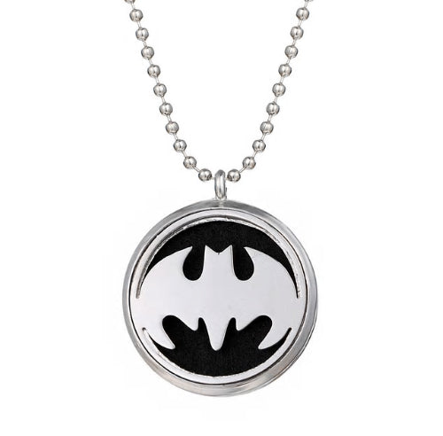 Superman - Batman - Aromatherapy Essential Oil Diffuser Locket Necklace