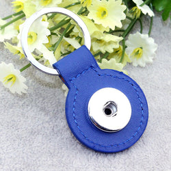 Snap Button Keychain- Fits 18-20mm Ginger Snaps, Noosa, Magnolia & Vine- (More Colors)