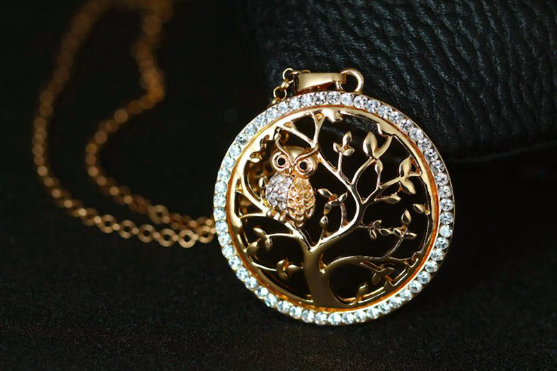 OWL Tree Of Life Necklace- (Rose Gold - Silver - Gold)