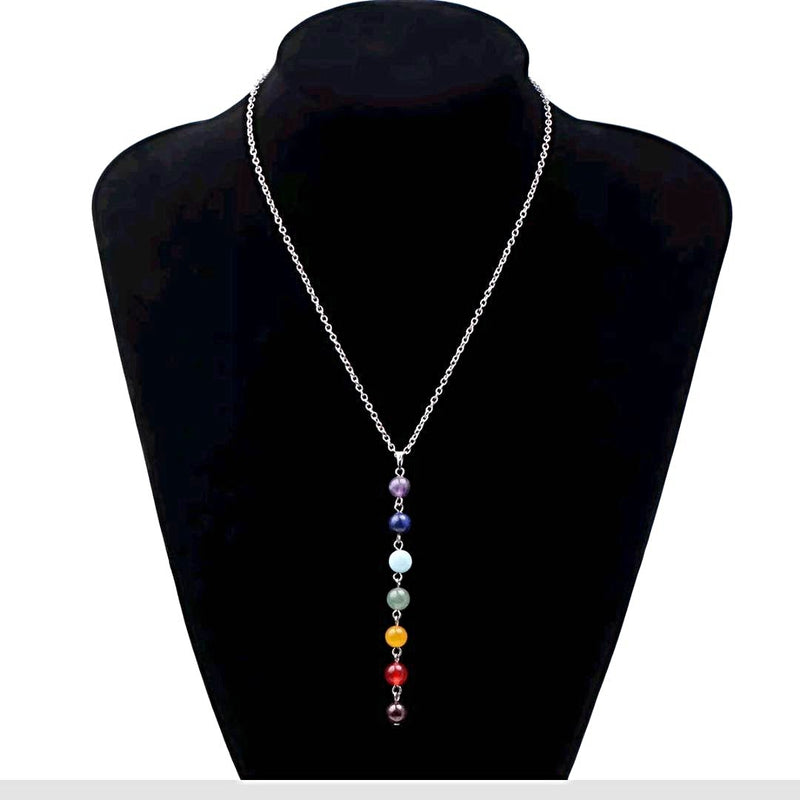 Yoga Chakra Stone Pendant - Chakra Gemstone Jewelry, Chakra Pendant, Yoga Jewelry, Yoga Pendant, Healing Stones, Chakra Stone Jewelry