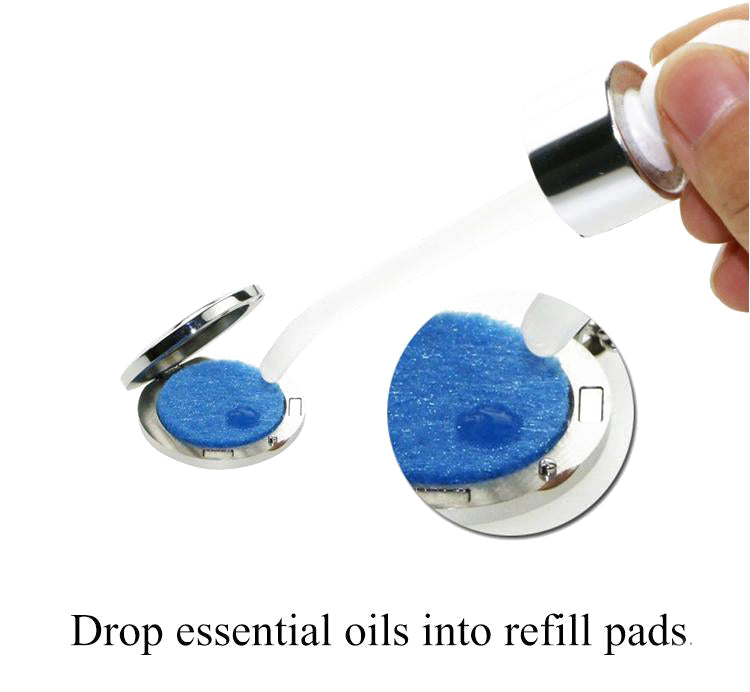 Felt Refills Pads for 25mm & 30mm Diffuser Lockets, Aromatherapy Oil Locket Pads, 23mm Essential Oil Locket Pads, Fit 25mm & 30mm Stainless Steel Locket